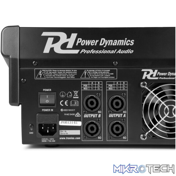 Power Dynamics - Pdm-S804A Powered Stage Mixer With Dsp/Bt/Usb/Mp3 - Image 5