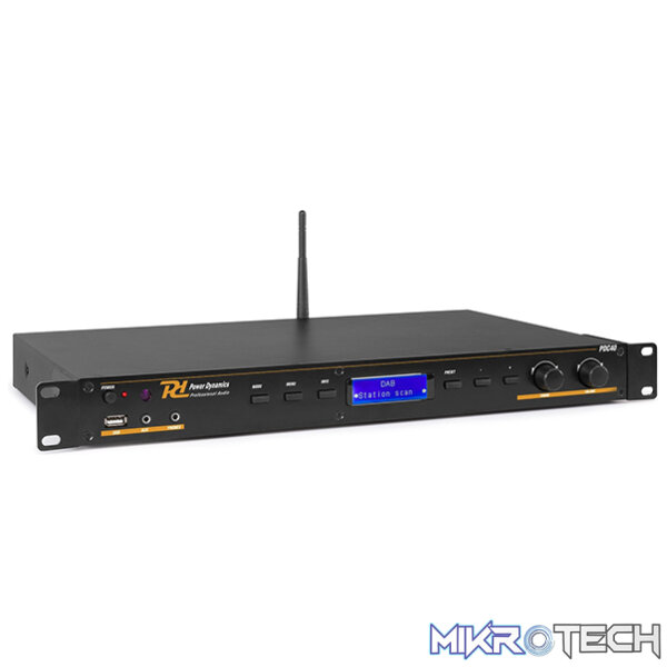 172707PDM_1 Power Dynamics - Pdc-40 Dab+ Fm/Usb/Bt Multimedia Audio Player 1U - Image 1