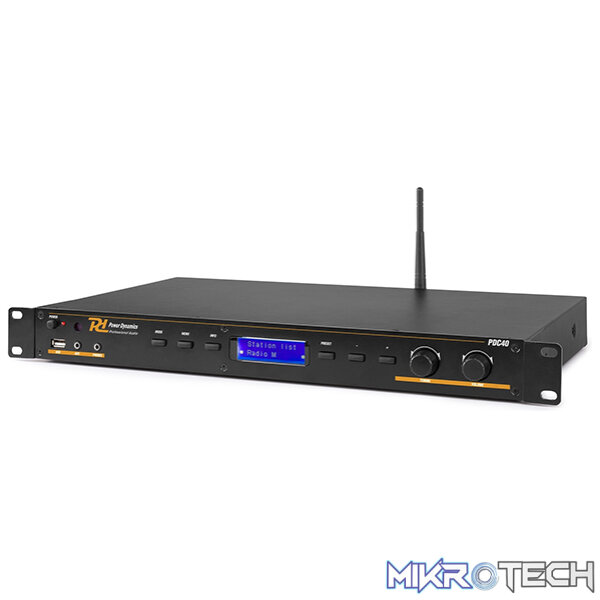 Power Dynamics - Pdc-40 Dab+ Fm/Usb/Bt Multimedia Audio Player 1U - Image 2