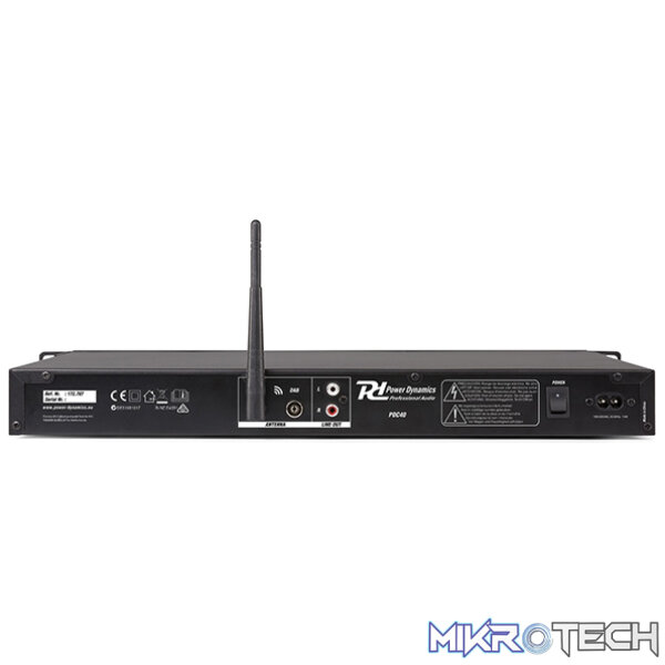 Power Dynamics - Pdc-40 Dab+ Fm/Usb/Bt Multimedia Audio Player 1U - Image 4