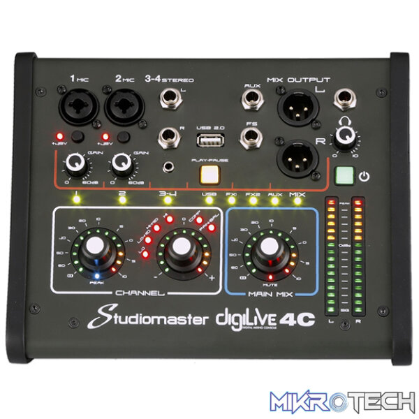 172906SM_1 Studiomaster - Digilive4C 4 Ch Digital Console - Image 1