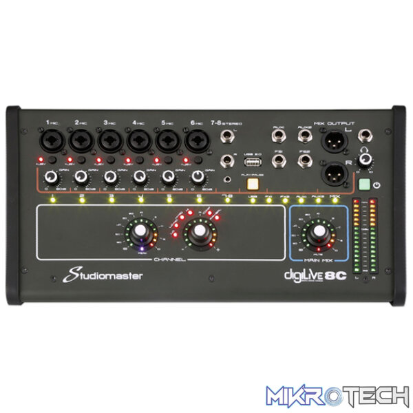 172908SM_1 Studiomaster - Digilive8C 8 Ch Digital Console - Image 1