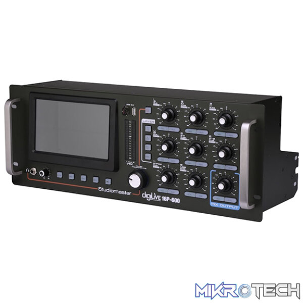 Studiomaster - Digilive16P-600 16 Ch Powered Digital Console 19" 4X150W - Image 2