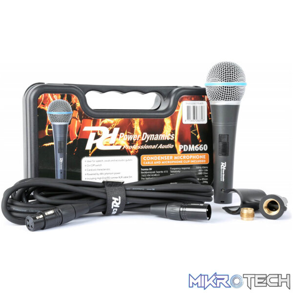 173425PDM_1 Power Dynamics - Pdm660 Condensor Microphone In Case - Image 1