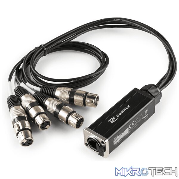 176310PDC_1 Power Dynamics Connex - Cx192 Signal Splitter Rj45 - 4 X Xlr Female - Image 1