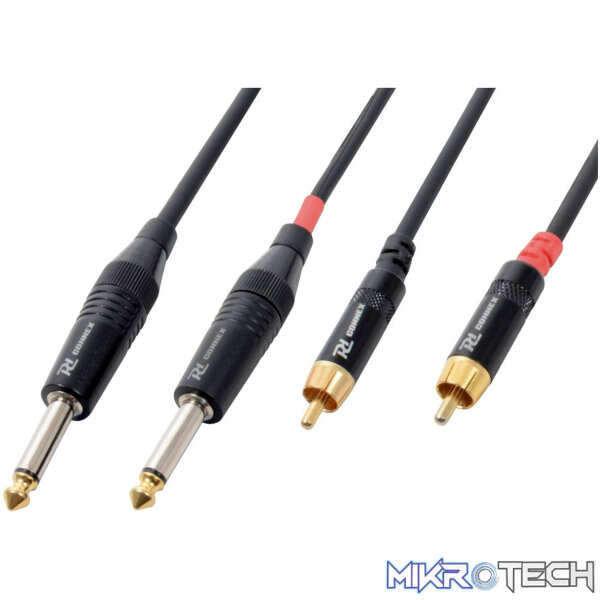 176660PDC Power Dynamics Connex - 5M Signal Lead 2X6.3 Mono - 2Xrca Male - Image 1