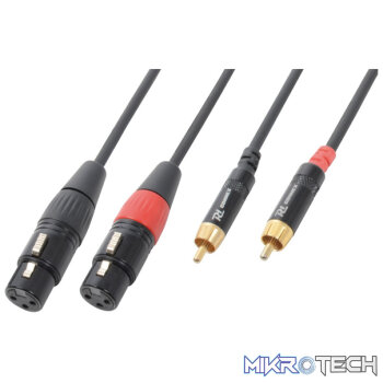 Power Dynamics Connex - 6.0M Signal Lead 2X Xlr F - 2Rca M