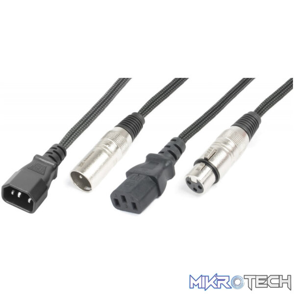 176741PDC Power Dynamics Connex - 10M Power/Signal Lead Iec M/Xlr M - Iec F/Xlr F - Image 1