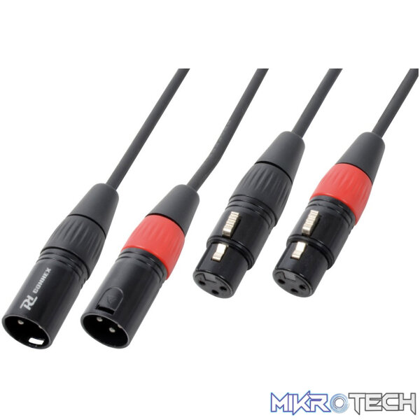 177048PDC Power Dynamics Connex - 6M Signal Lead 2X Xlr Male-2X Xlr Female - Image 1