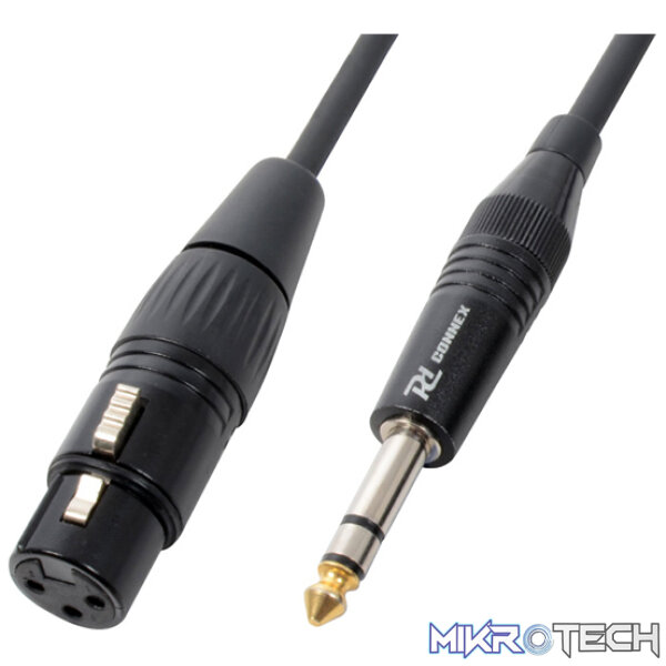 177083PDC_1 Power Dynamics Connex - Cx46-1 1.5M Signal Lead Xlr F - 6.3 St - Image 1