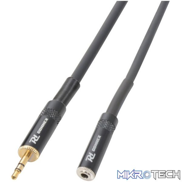 177119PDC_1 Power Dynamics Connex - 6M Signal Lead 3.5 M Stereo - 3.5 Female Stereo - Image 1