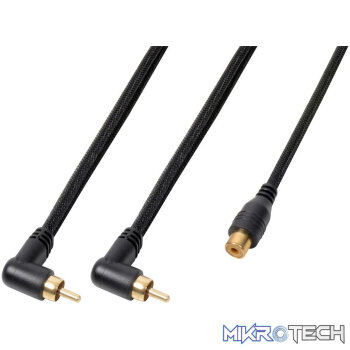 Power Dynamics Connex - 0.3M Signal Lead 2X Rca Male - 1X Rca Female