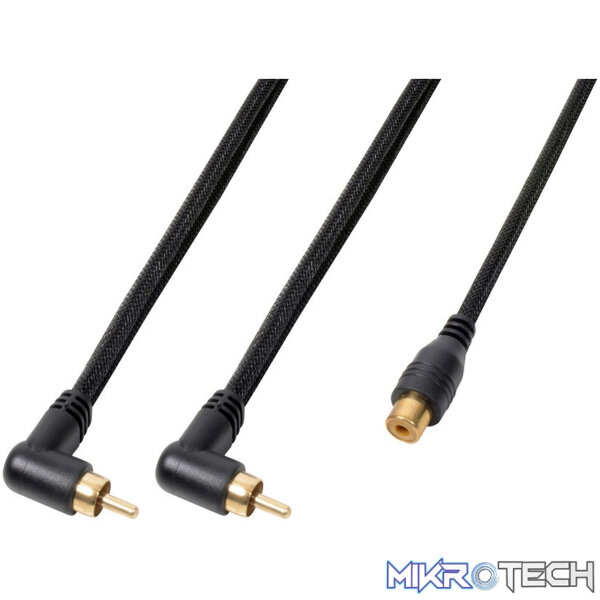 177120PDC Power Dynamics Connex - 0.3M Signal Lead 2X Rca Male - 1X Rca Female - Image 1