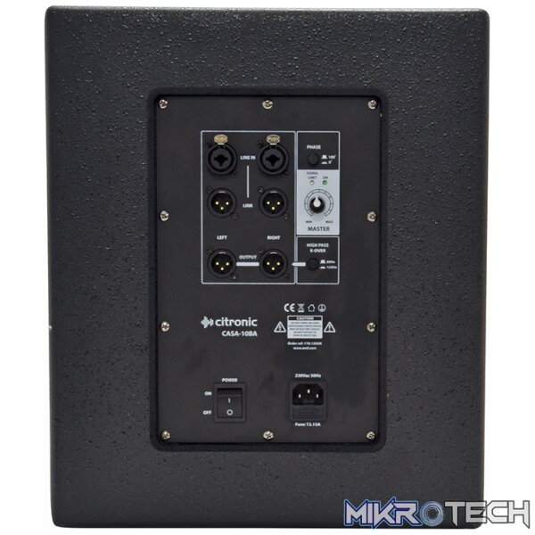 Citronic - Casa-10Ba Active Sub 10In 300W Rms - Image 3