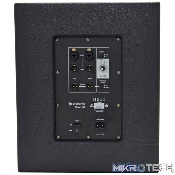 Citronic - Casa-12Ba Active Sub 12In 400W Rms - Image 3