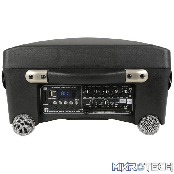 Qtx - Delta-50 Series Portable Pa Unit 8In 50W Bt/Usb/Sd/Fm - Image 5