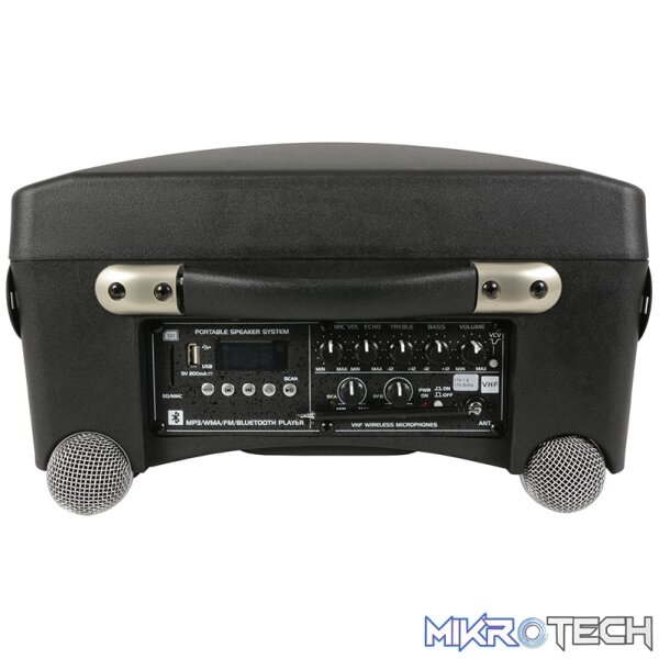 Qtx - Delta-50 Series Portable Pa Unit 8In 50W Bt/Usb/Sd/Fm - Image 6