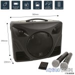Qtx - Delta-50 Series Portable Pa Unit 8In 50W Bt/Usb/Sd/Fm - Image 9