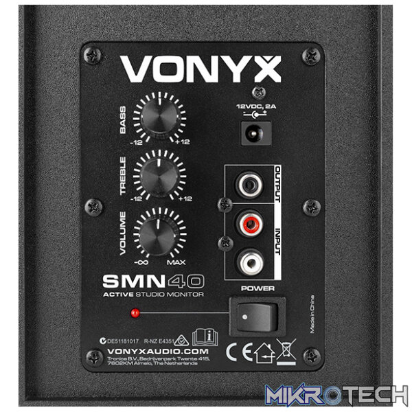 Vonyx - Smn40B Active Studio Monitor 4In Pair - Image 5