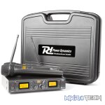 Power Dynamics - Pd782 Dual Handheld Wrls Mic System Uhf 8 Channel 863.000 - 865.000 Mhz