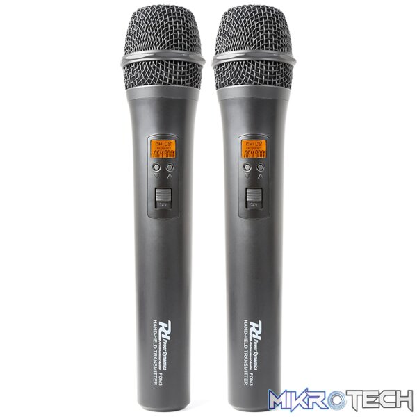 Power Dynamics - Pd782 Dual Handheld Wrls Mic System Uhf 8 Channel 863.000 - 865.000 Mhz - Image 7