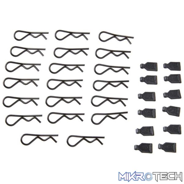 1/8 Body Clips (20)/Rubber Pull Tabs (12 1/8 Body Clips (20)/Rubber Pull Tabs (12