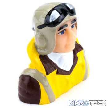 1/8 Scale WWII Pilot with Vest Helmet