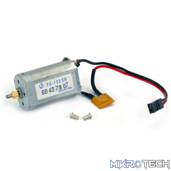180 Motor w/8T 0.5M Pinion & PTC Fuse L 180 Motor w/8T 0.5M Pinion & PTC Fuse L