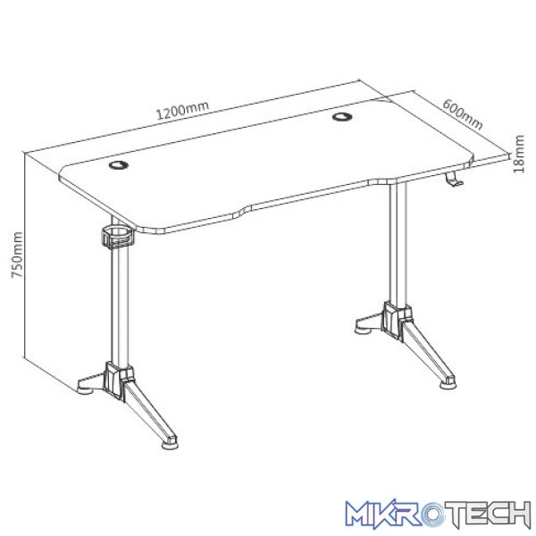 Vonyx - Db20 Studio & Gaming Table With Rgb Lighting - Image 9