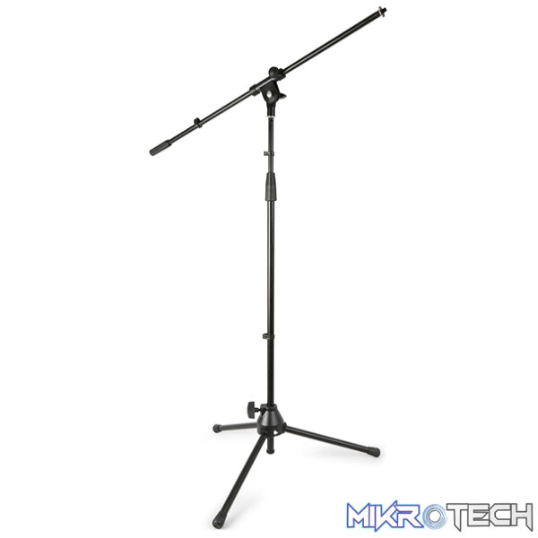 180024VX_1 Vonyx - Microphone Stand + Boom Black - Image 1
