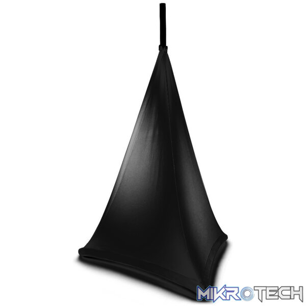 180072B_1 Beamz - Lss12B Lycra Speaker Stand Sleeve 1.2M Black - Image 1