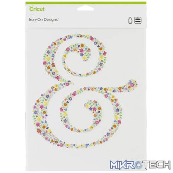2004927 - CRICUT IRON ON DESIGNS FLORAL AMPERSAND 8.5X12
