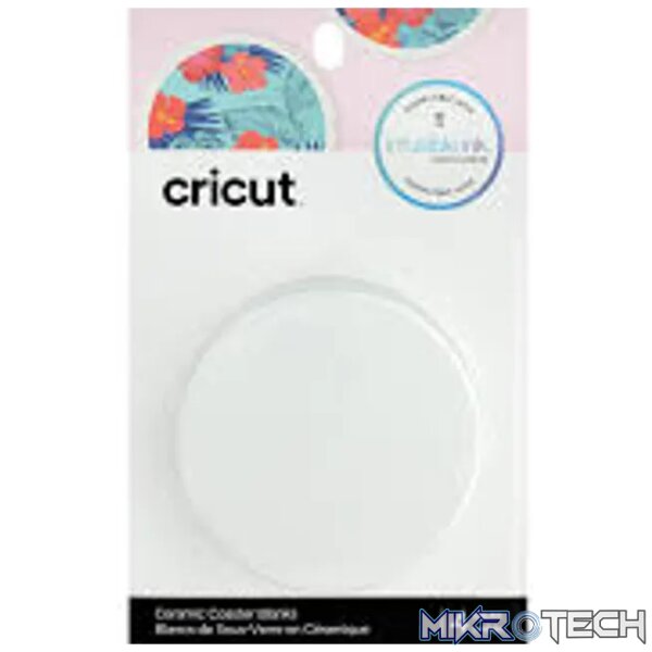 2006582: Cricut Infusible Ink Ceramic Coasters 4-pack (White; Round); 4 round coasters 3.6'' dia. (9.1 cm) 2006582: Cricut Infusible Ink Ceramic Coasters 4-pack (White; Round); 4 round coasters 3.6'' dia. (9.1 cm)