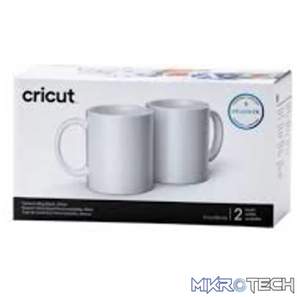 2007821 - Cricut Ceramic Mug Blank 12 Oz 2 Pack (White) 2007821 - Cricut Ceramic Mug Blank 12 Oz 2 Pack (White)