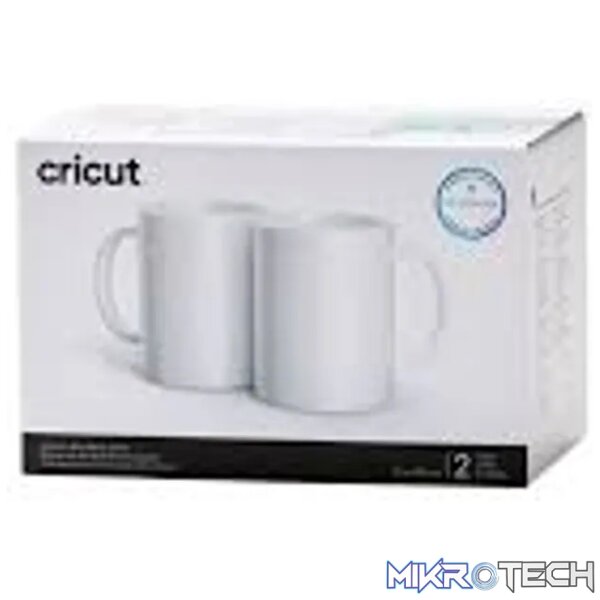 2007823 - Cricut Ceramic Mug Blank 15 Oz 2 Pack (White) 2007823 - Cricut Ceramic Mug Blank 15 Oz 2 Pack (White)