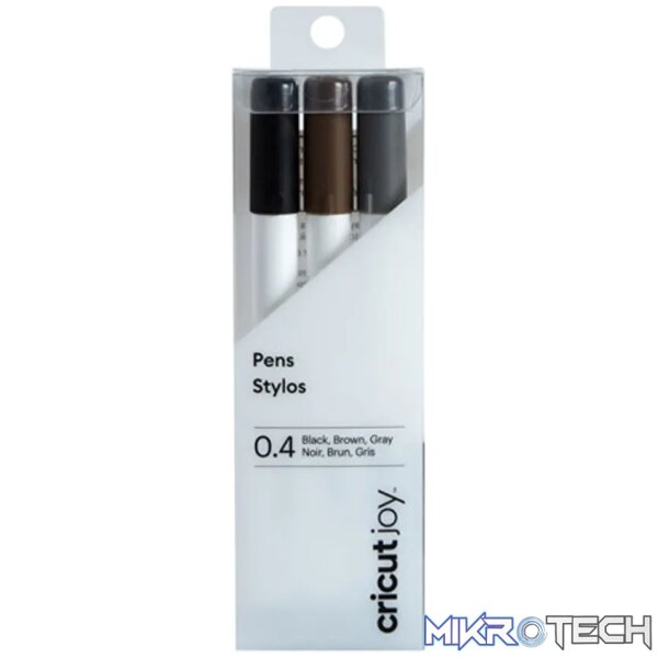 2008068 - Cricut Joy Fine Point Pen Set 3-pack (Black; Brown; Grey). - Image 2