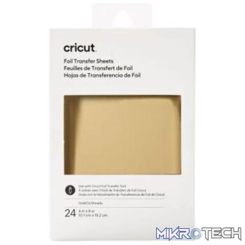 2008711 - Cricut Transfer Foil Sheets 10x15cm 24 sheets (Gold) .