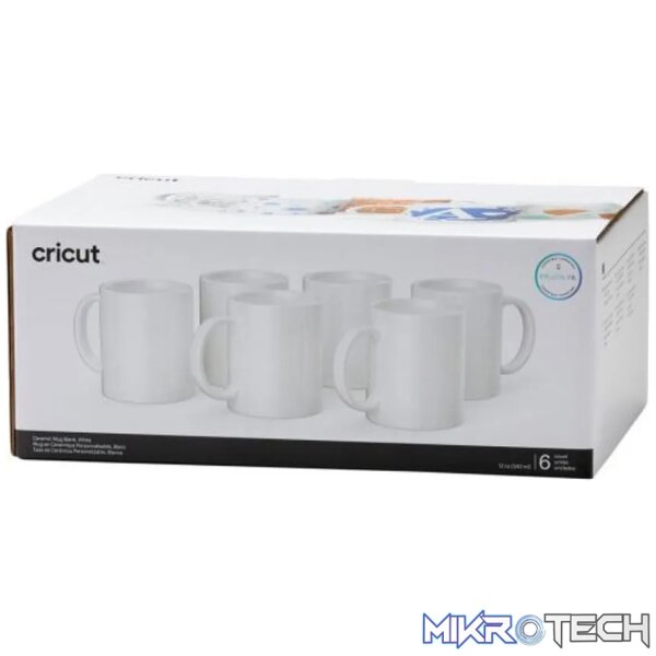 2008942: Cricut 350Ml Ceramic Mug Blanks White (6) - Image 3