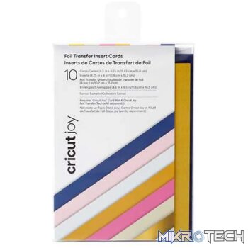2009224: Cricut Joy Insert Cards 11;4 Cm X 15;9 Cm 10-Pack (Sensei Sampler) With Foil Sheets