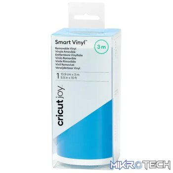 2009328 - Cricut Smart Vinyl Removable Ocean 120cm; 1 roll 5.5 in x 10 ft (13.9 cm x 3 m); Matte finish; Works without a cutting