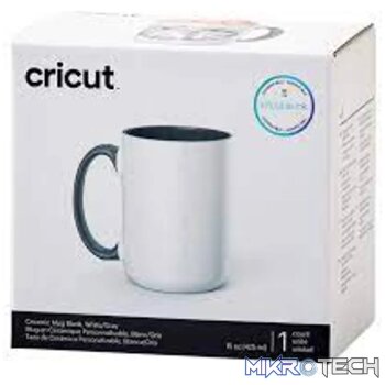 2009330 - Cricut 440ml Beveled Ceramic Mug Blank Grey 1pc