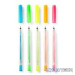 2009961 -Cricut 5 Glitter Gel Pens (0.8 mm) in Neon Pink; Neon Orange; Neon Yellow; Neon Green; Neon Blue - Image 2