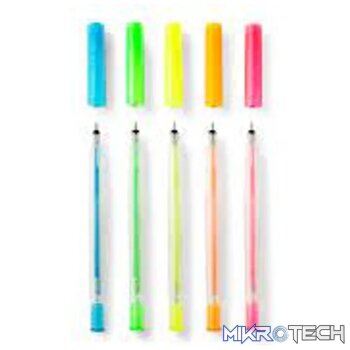 2009961 -Cricut 5 Glitter Gel Pens (0.8 mm) in Neon Pink; Neon Orange; Neon Yellow; Neon Green; Neon Blue