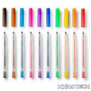 2009962 - Cricut Glitter Gel Rainbow Pen Set 10ct; 10 Glitter Gel Pens (0.8 mm) in Red; Orange; Yellow; Green; Blue; Purple; Pin