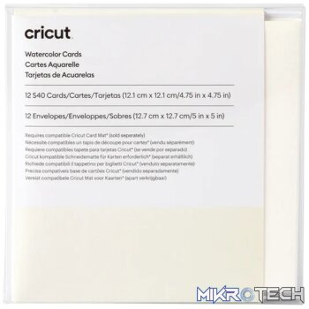2009986 - Cricut Watercolor Cards White 12pk S40