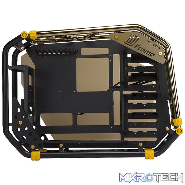 In-Win ca03 D-Frame 2.0 White & Blue Open Frame E-ATX Chassis - Image 2