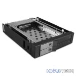 Dual Bay BLACK Removable Rack for 2x 2.5" S-ATA Drives - Image 2