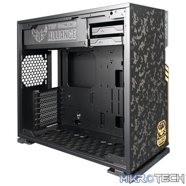 In Win ci698 101 Tuf Gaming Edition ATX Mid Tower Chassis with RGB led, front panel & side window - Image 6