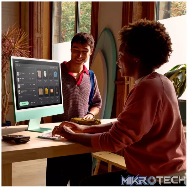 24-inch iMac with Retina 4.5K display, Nano-texture glass: Apple M4 chip with 10-core CPU and 10-core GPU, 256GB SSD, 16GB - Silver,Model A3137 - Image 8