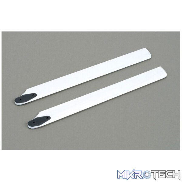 245mm Wood Main Rotor Blade Set White: 245mm Wood Main Rotor Blade Set White: